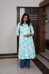Turquoise maternity nursing wear