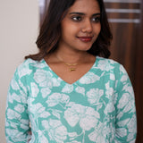 Turquoise maternity nursing wear