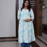 Blue maple maternity nursing wear