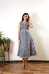River cotton waist dress