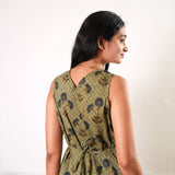 Khaki cotton waist dress
