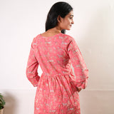Peach angrakha cotton comfies