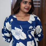 Ink blue maternity nursing wear