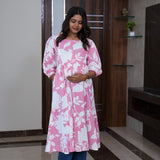 Pink fern maternity nursing wear
