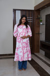 Pink fern maternity nursing wear