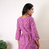 Purple angrakha cotton comfies