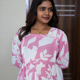 Pink fern maternity nursing wear