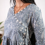 Powder blue angrakha cotton comfies