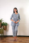 Powder blue angrakha cotton comfies