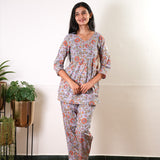 Lavender angrakha cotton comfies
