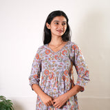 Lavender angrakha cotton comfies