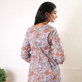 Lavender angrakha cotton comfies