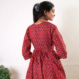 Sindoor peplum cotton short kurti