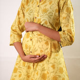 Lime yellow cotton maternity cotton co-ords set