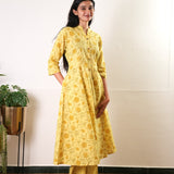 Lime yellow cotton maternity cotton co-ords set