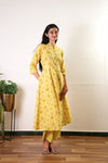 Lime yellow cotton maternity cotton co-ords set