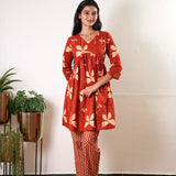Rust orange maternity nursing cotton comfies