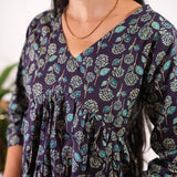 Midnight blue maternity nursing cotton comfies