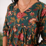 Forest green maternity nursing cotton comfies