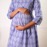 Lavender maternity nursing cotton comfies