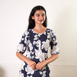 Navy maternity nursing sleep wear