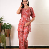 Mauve maternity nursing sleep wear