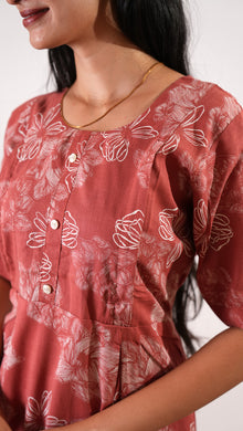 Mauve maternity nursing sleep wear