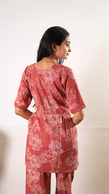 Mauve maternity nursing sleep wear