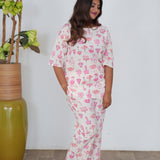 Pink chandelier cotton lounge-sleep wear