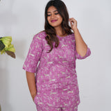 Lavender cotton lounge-sleep wear