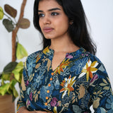 Multicoloured cotton short kurti