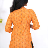 Caramel cotton short kurti