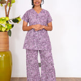 Lavender roses cotton lounge-sleep wear
