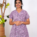 Lavender roses cotton lounge-sleep wear
