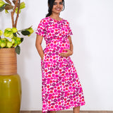 Cluster floral maternity nursing wear