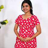 Heart maternity nursing wear