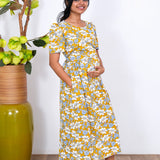 Mustard poppy maternity nursing wear