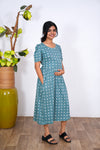 Olive green dahlia maternity nursing wear