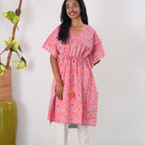 Baby rose cotton short kaftan