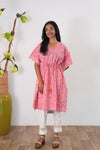 Baby rose cotton short kaftan