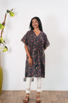 Hibiscus cotton short kaftan