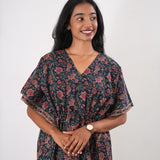 Hibiscus cotton short kaftan