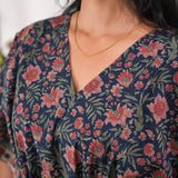 Hibiscus cotton short kaftan