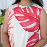 Peach maple cotton co-ords set(attached sleeves)