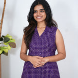 Daffodil cotton shirt dress(attached sleeves)