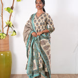 Sand butta cotton suit set