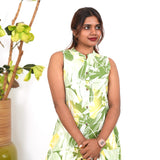 Spring cotton co-ords set(attached sleeves)