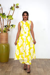 Lime green cotton co-ords set(attached sleeves)