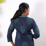 Green fern V neck co-ords set