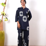 Midnight blue viscose co-ord set